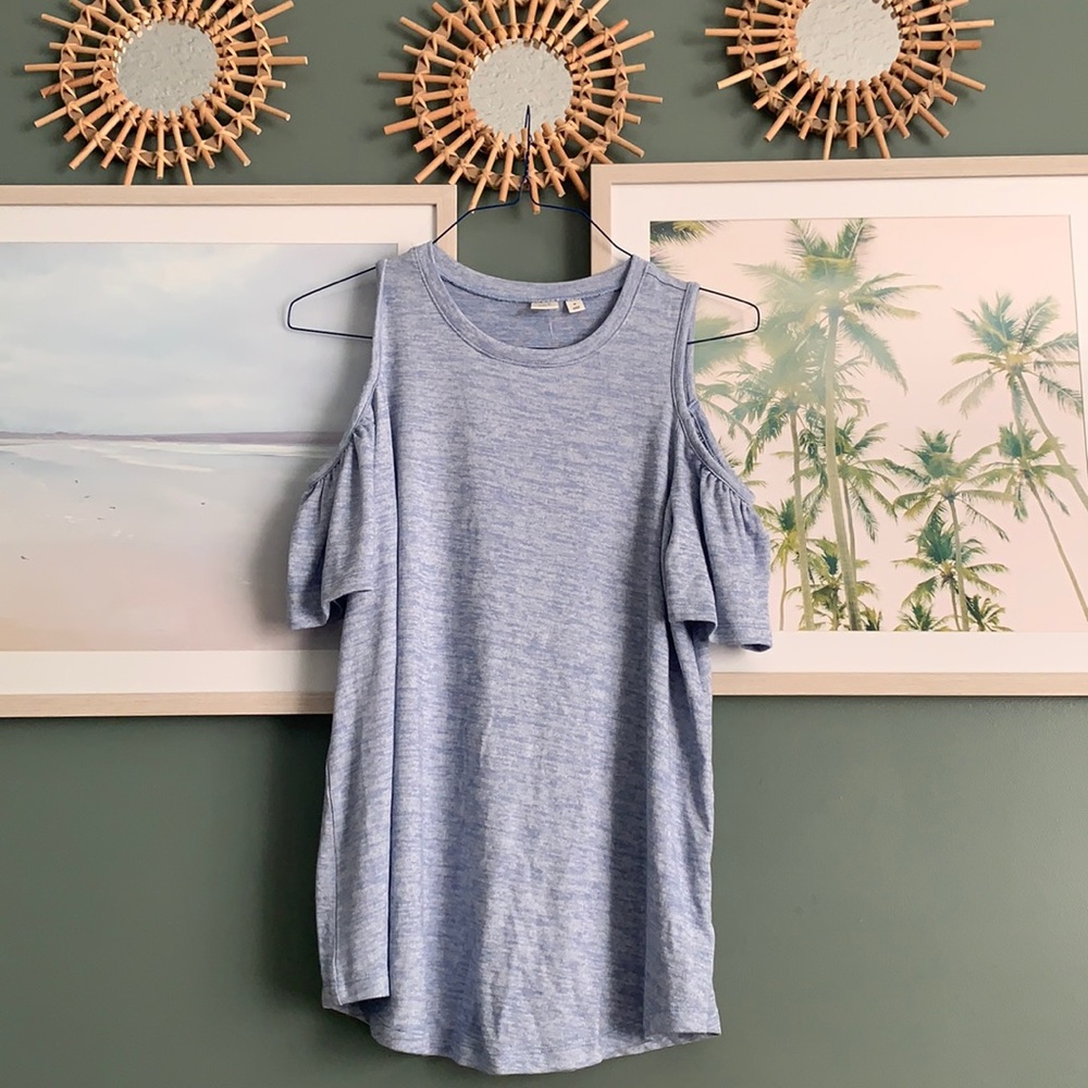 GAP Cold Shoulder Knit Blouse